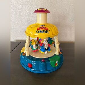 Vintage VTech Little Smart Light Up Carousel Baby Toy